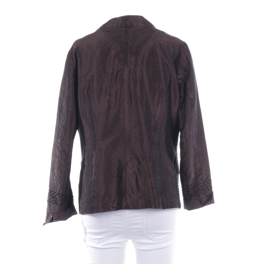 Image 2 of Silk Blazer 42 Dark brown in color Brown | Vite EnVogue