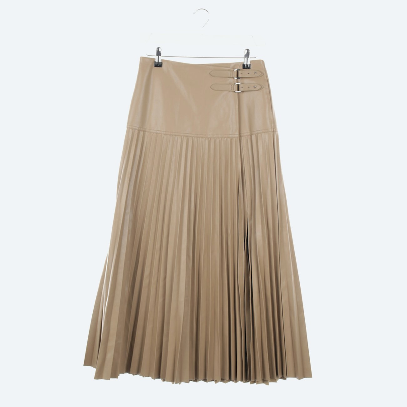 Image 1 of Leather Skirt 32 Light Brown in color Brown | Vite EnVogue