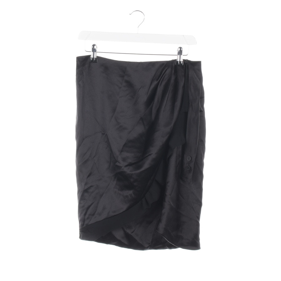 Image 1 of Silk Skirt 38 Black in color Black | Vite EnVogue