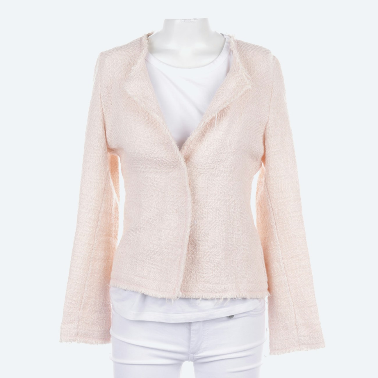 Image 1 of Linen Jacket S Peach in color Yellow | Vite EnVogue