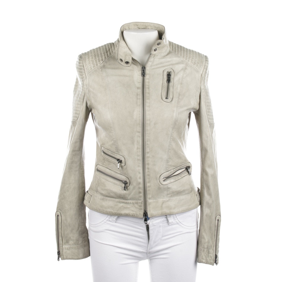 Image 1 of LeatherJacket 38 Gray in color Gray | Vite EnVogue