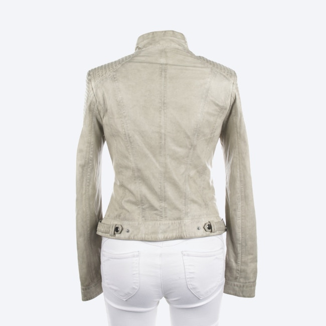 Image 2 of LeatherJacket 38 Gray green in color Gray | Vite EnVogue