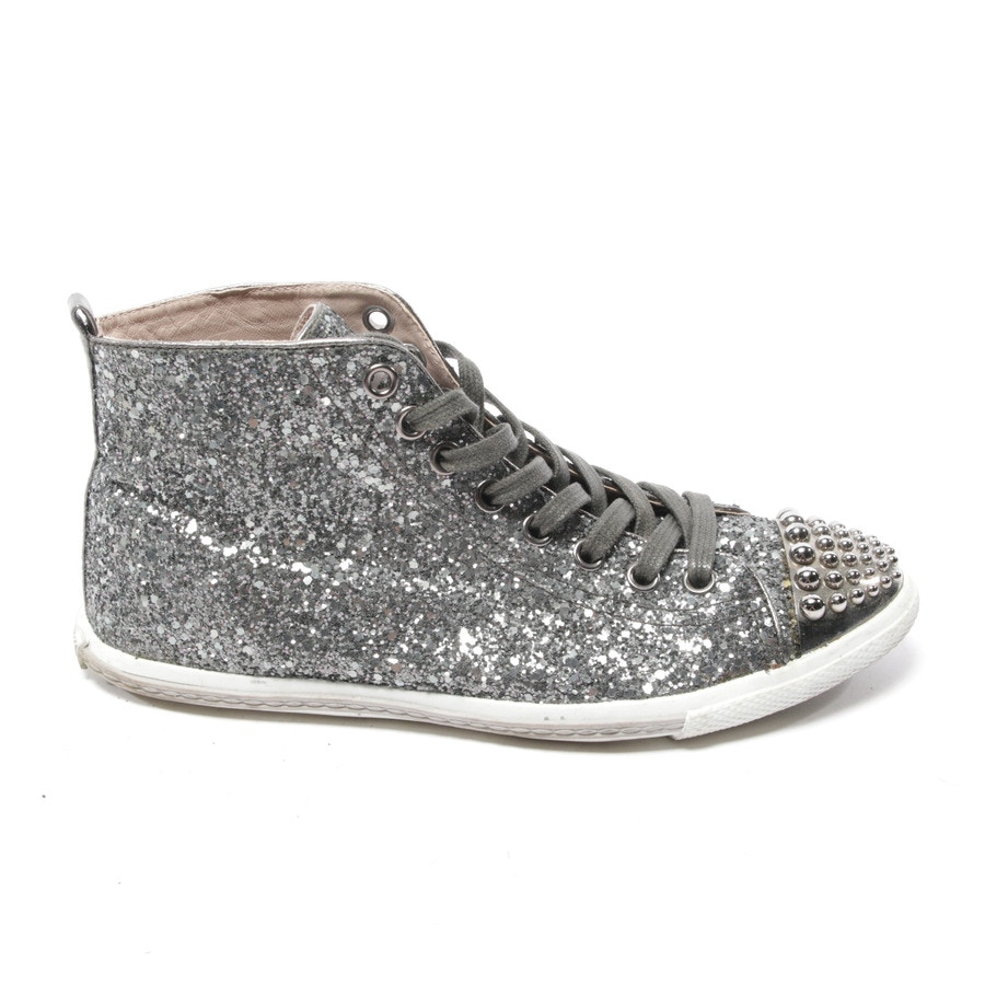 Image 1 of High-Top Sneakers EUR 36.5 Silver in color Metallic | Vite EnVogue