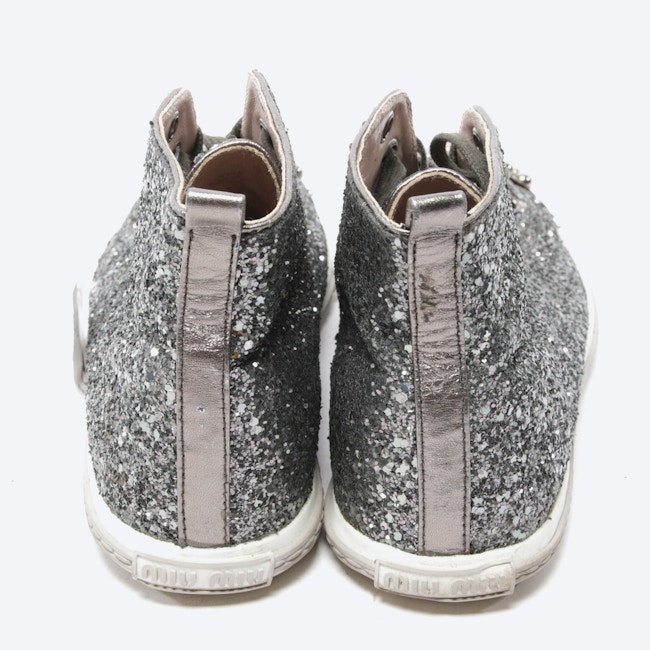Image 3 of High-Top Sneakers EUR 36.5 Silver in color Metallic | Vite EnVogue