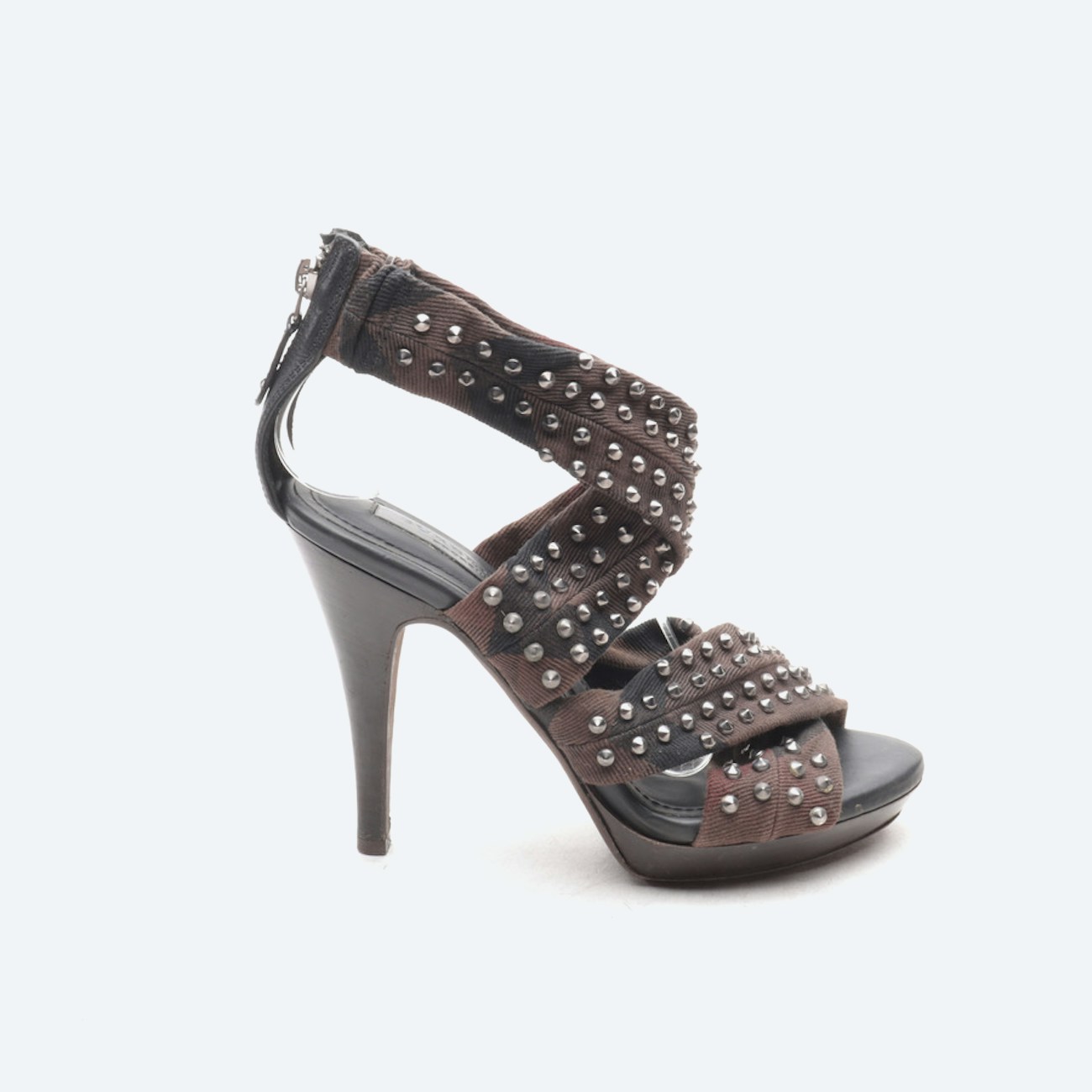Image 1 of Heeled Sandals EUR 36 Dark brown in color Brown | Vite EnVogue