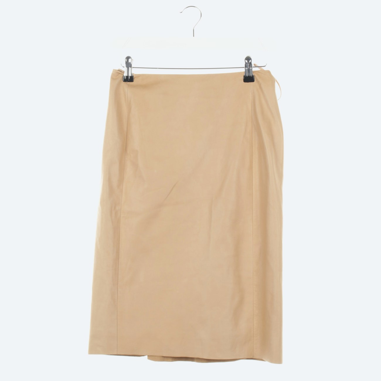 Image 1 of Leather Skirt 32 Light Brown in color Brown | Vite EnVogue