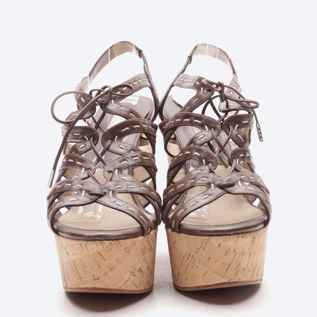 Image 2 of Heeled Sandals EUR 39 Dark brown in color Brown | Vite EnVogue