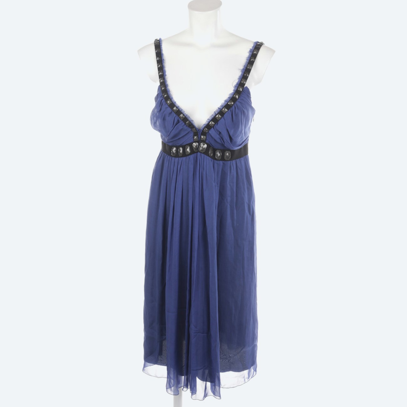 Image 1 of Silk Dress 40 Blue in color Blue | Vite EnVogue