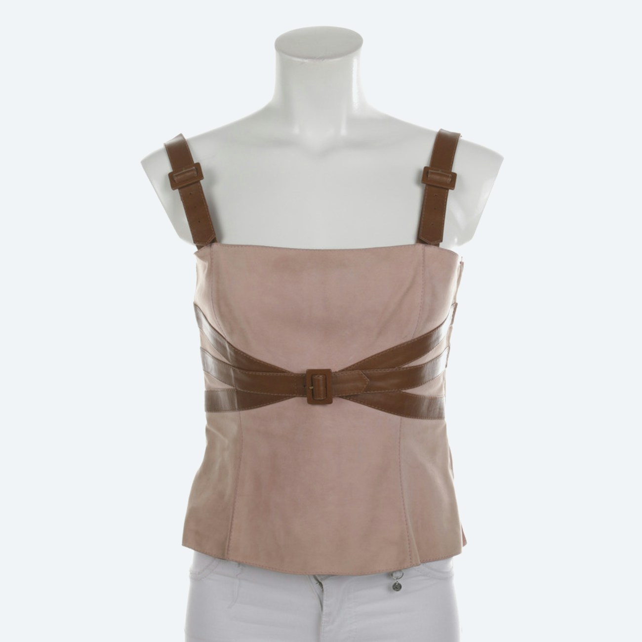 Image 1 of Leather Top 38 Pink in color Pink | Vite EnVogue