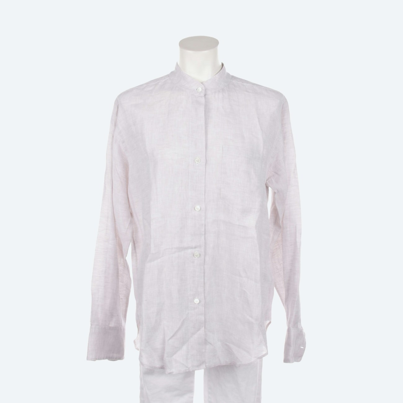 Image 1 of Linen Shirt S Lightgray in color Gray | Vite EnVogue