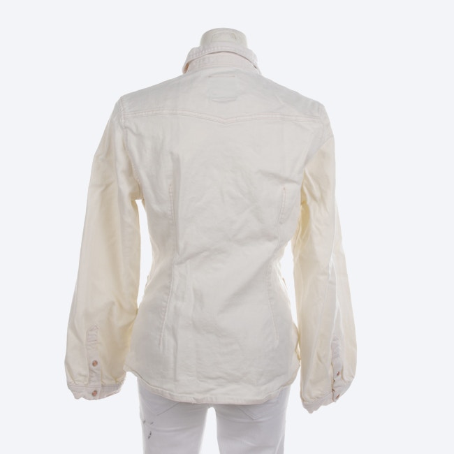 Image 2 of Jeans Jacket 40 Beige in color White | Vite EnVogue