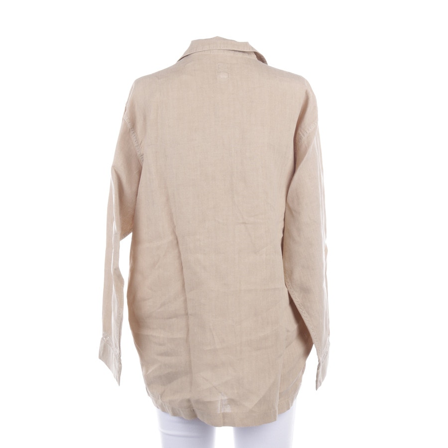Image 2 of Linen Shirt 36 Tan in color Brown | Vite EnVogue
