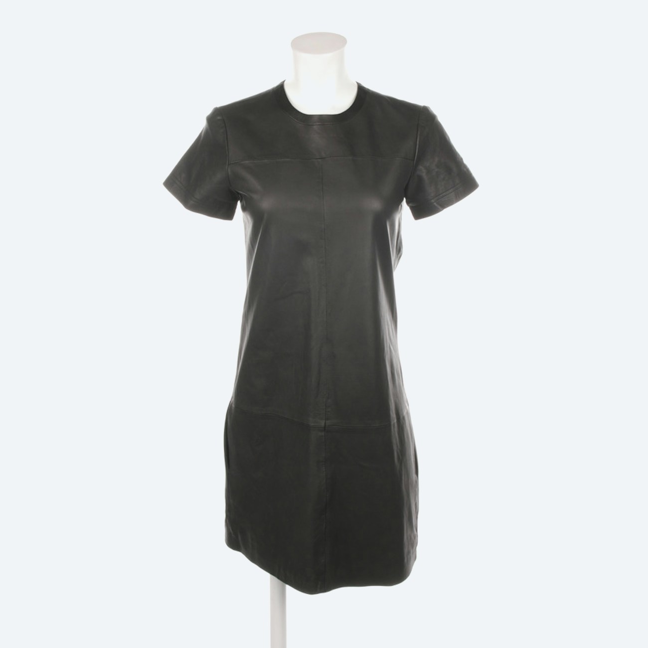 Image 1 of Leather Dress 34 Black in color Black | Vite EnVogue