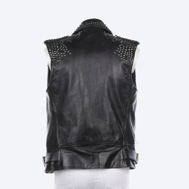 Image 2 of Leather Vest 48 Black in color Black | Vite EnVogue
