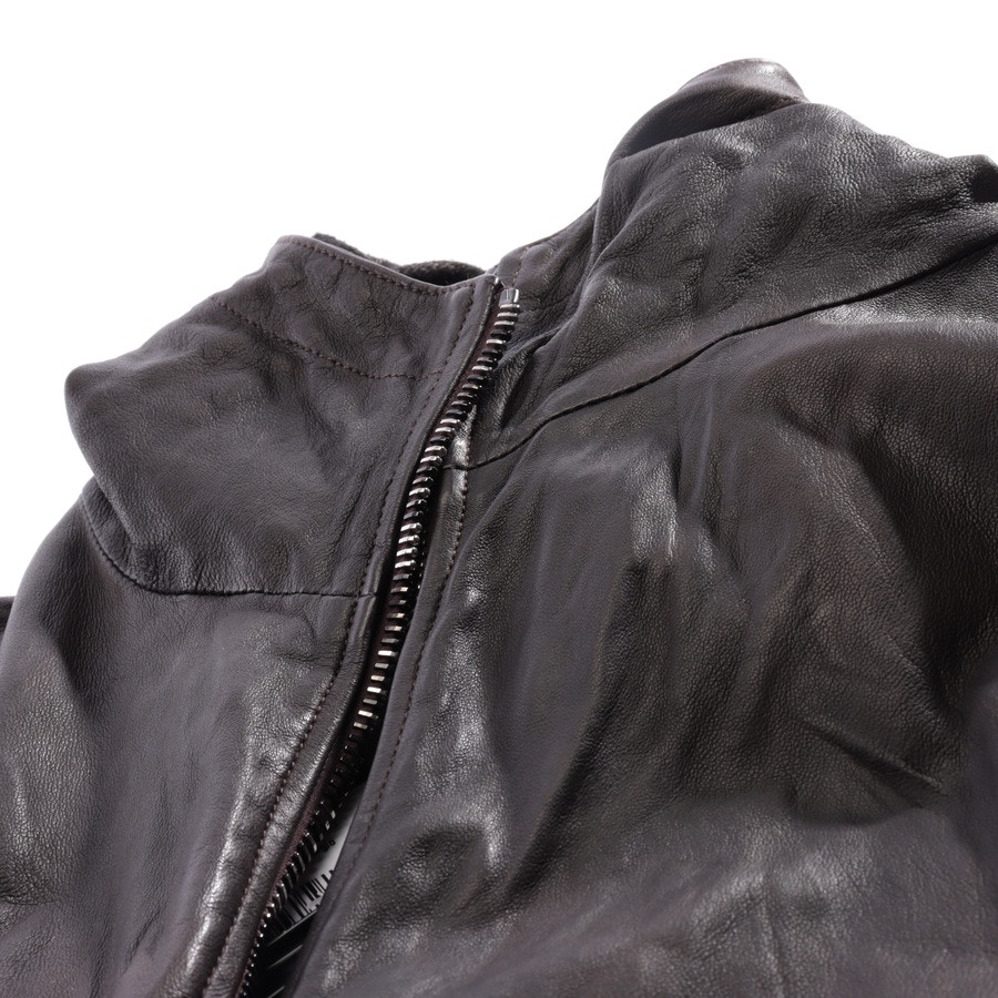 Image 3 of LeatherJacket 42 Dark Brown in color Black | Vite EnVogue