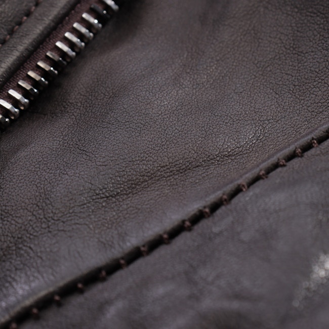 Image 4 of LeatherJacket 42 Dark Brown in color Black | Vite EnVogue