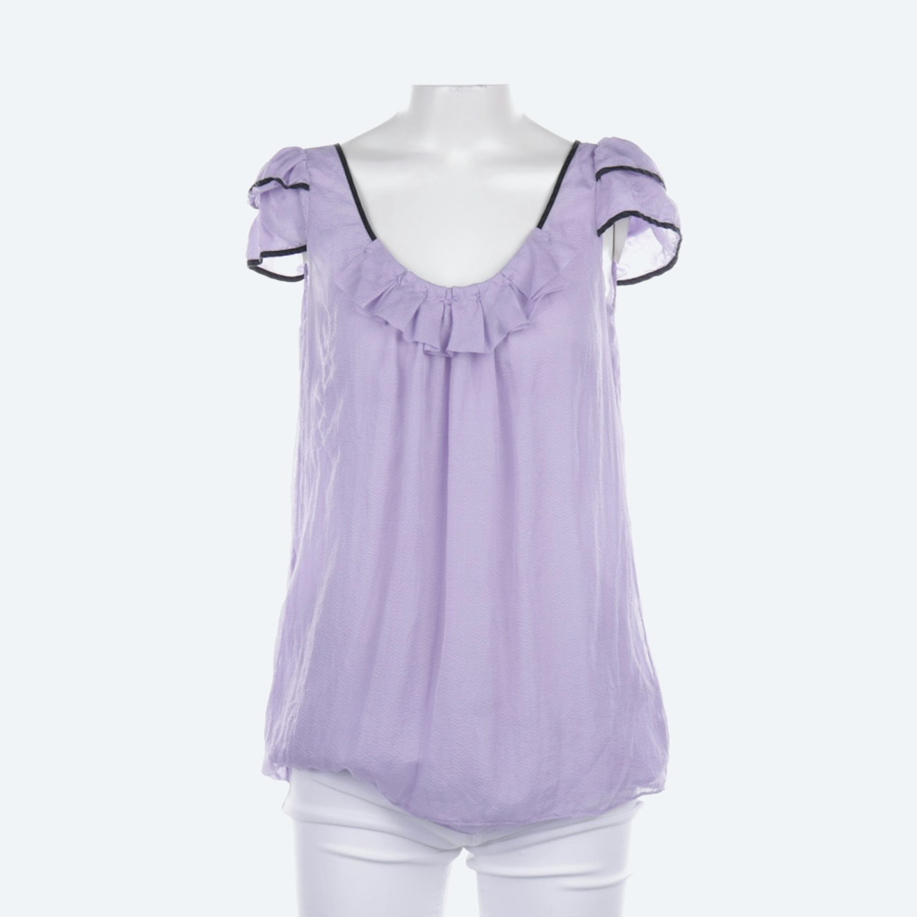 Image 1 of Silk Shirt XS Purple in color Purple | Vite EnVogue