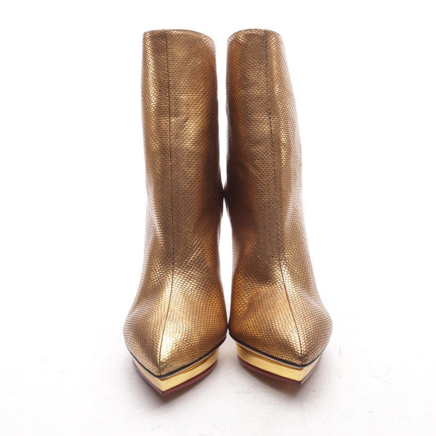 Image 2 of Ankle Boots EUR 36 Gold in color Metallic | Vite EnVogue