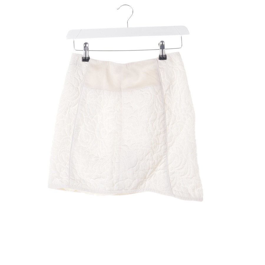 Image 1 of Mini Skirt 32 Cream in color White | Vite EnVogue