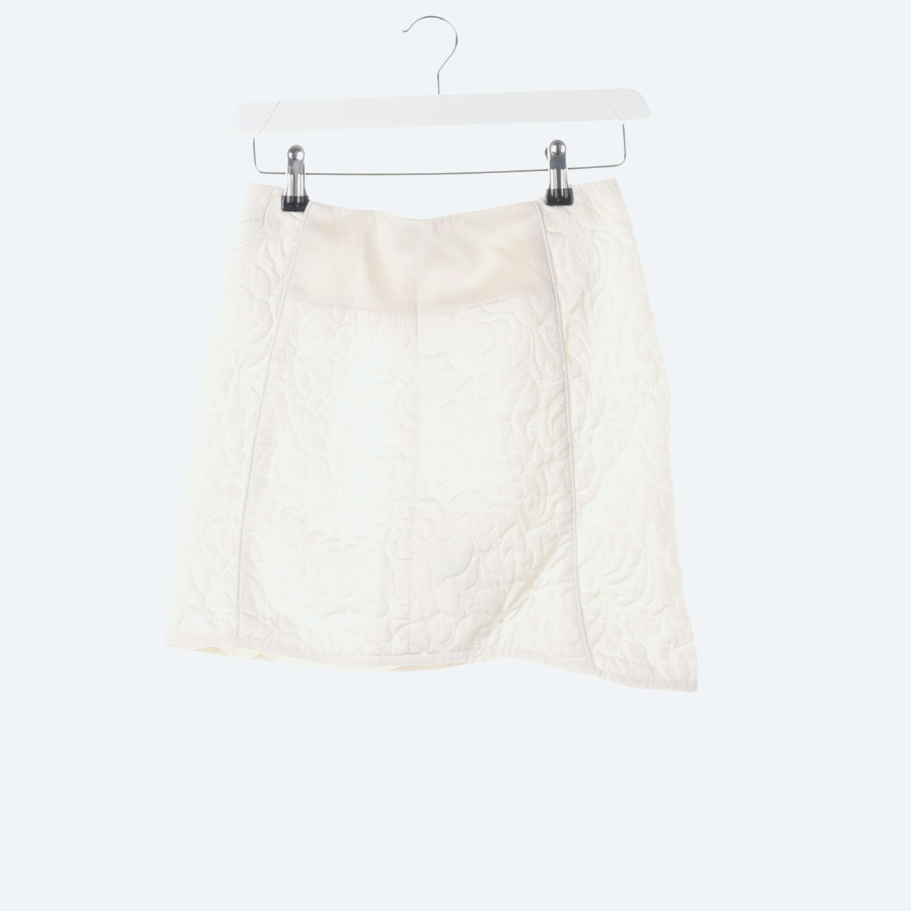 Image 1 of Mini Skirt 32 Cream in color White | Vite EnVogue