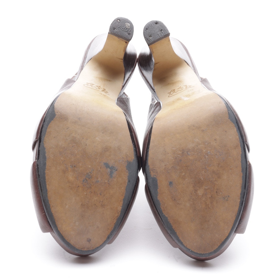 Image 4 of Heeled Sandals EUR 39 Mahogany Brown in color Brown | Vite EnVogue