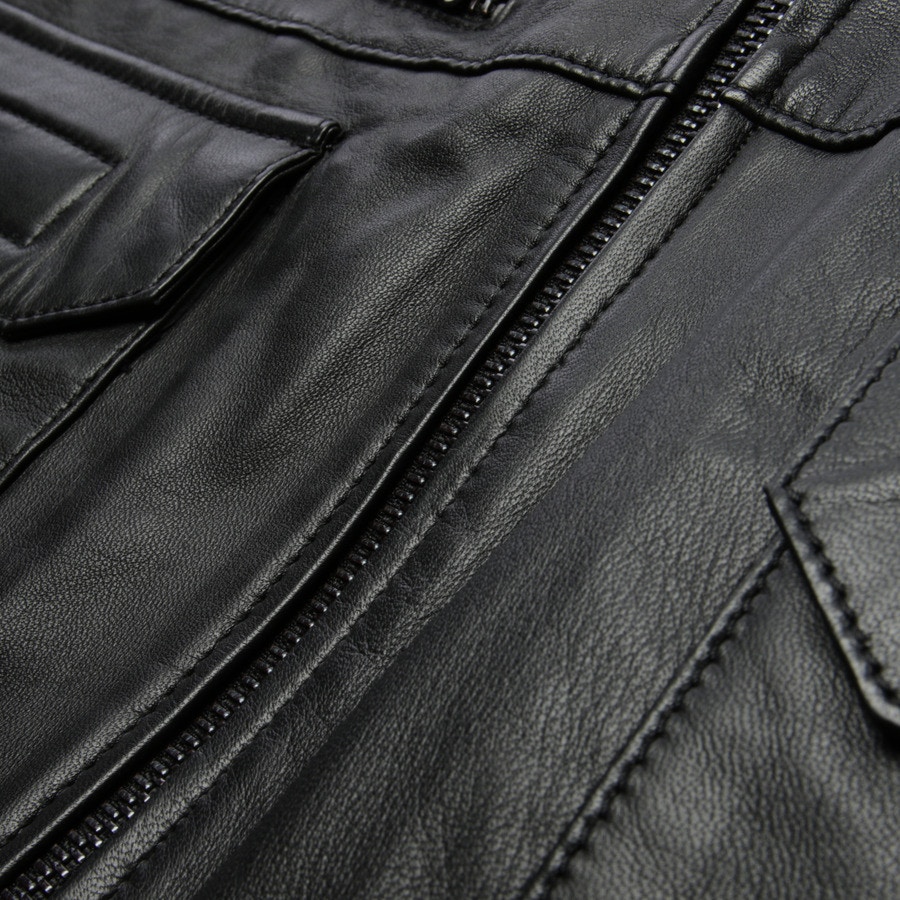 Image 4 of Leather Vest XL Black in color Black | Vite EnVogue