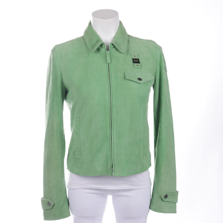 Image 1 of LeatherJacket S Lightgreen in color Green | Vite EnVogue