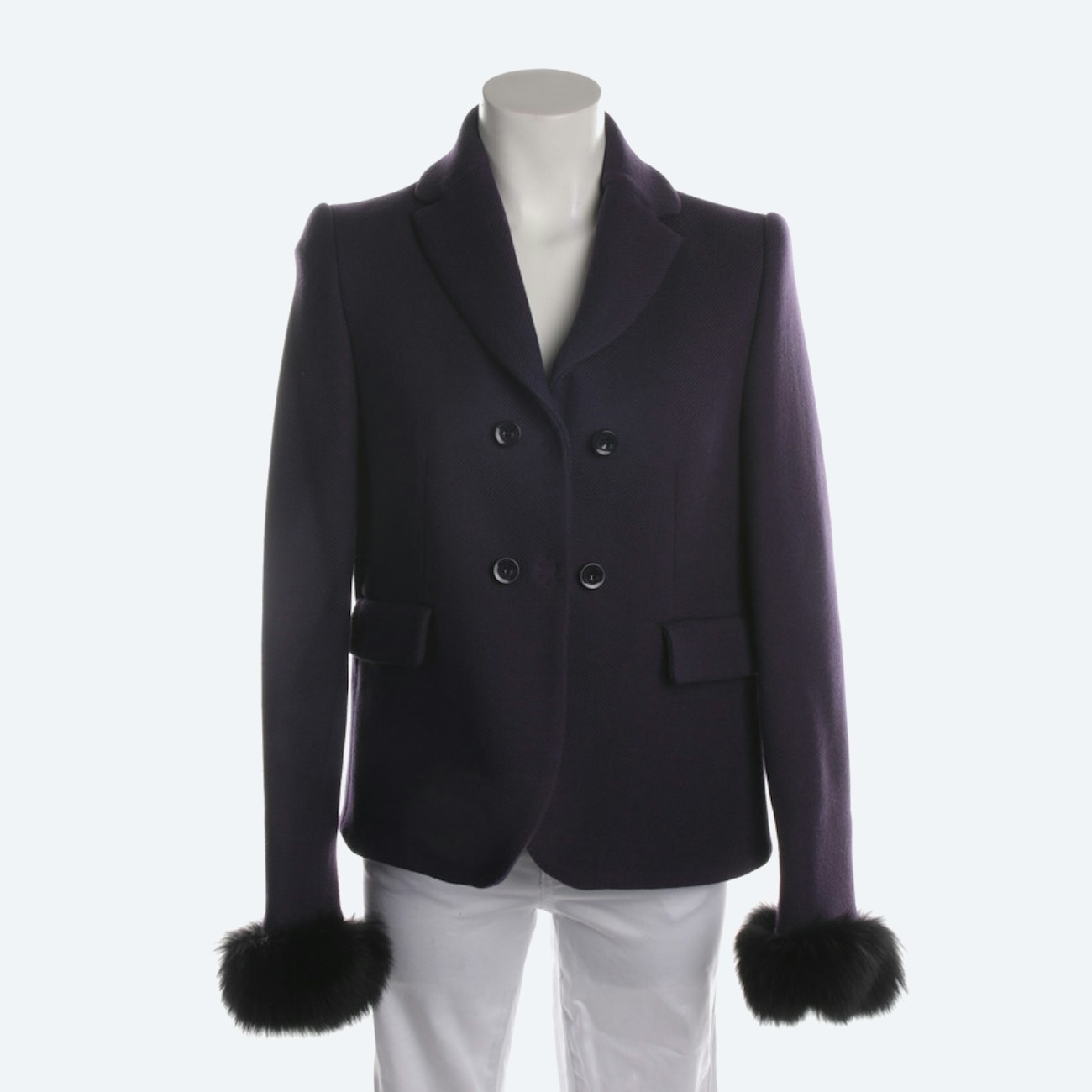 Image 1 of Wool Jacket 40 Purple in color Purple | Vite EnVogue