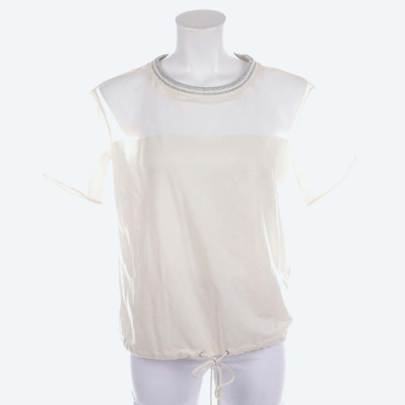 Image 1 of T-Shirt 32 Cream in color White | Vite EnVogue