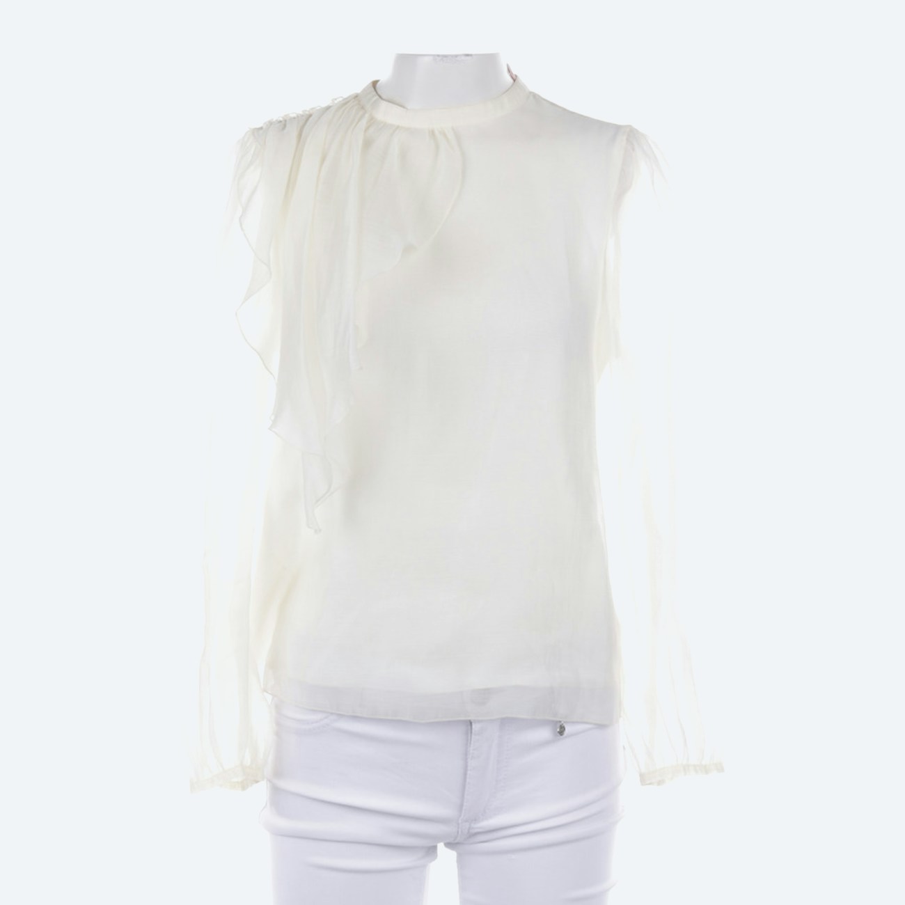 Image 1 of Shirt Blouse 34 Ivory in color White | Vite EnVogue
