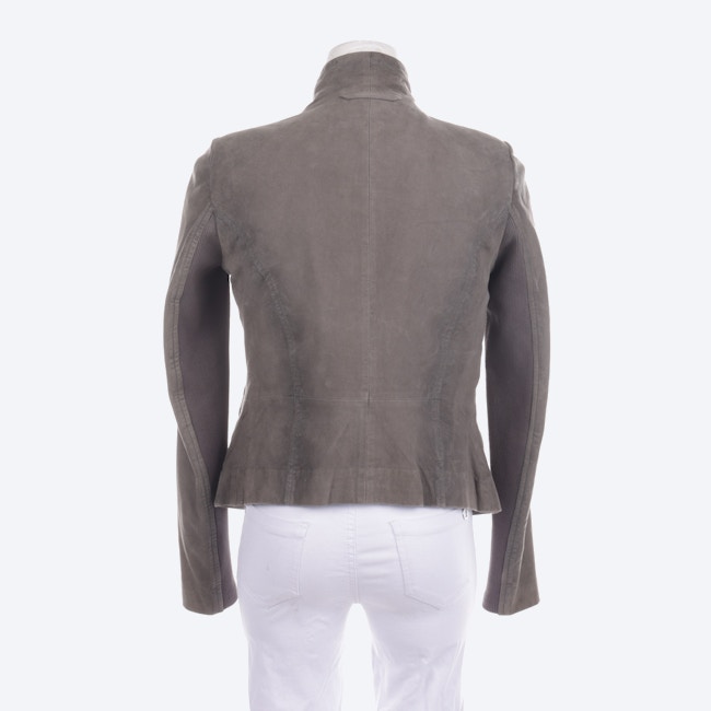 Image 2 of LeatherJacket 34 Gray green in color Gray | Vite EnVogue