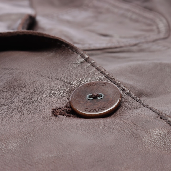 Image 4 of LeatherJacket S Dark brown in color Brown | Vite EnVogue