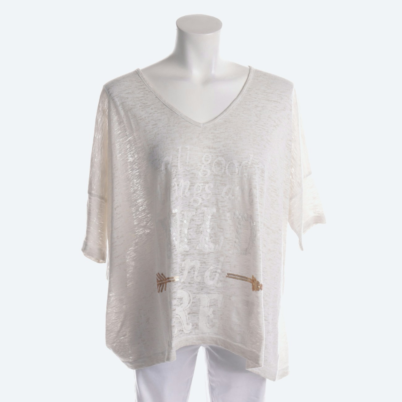 Image 1 of T-Shirt S Beige in color White | Vite EnVogue