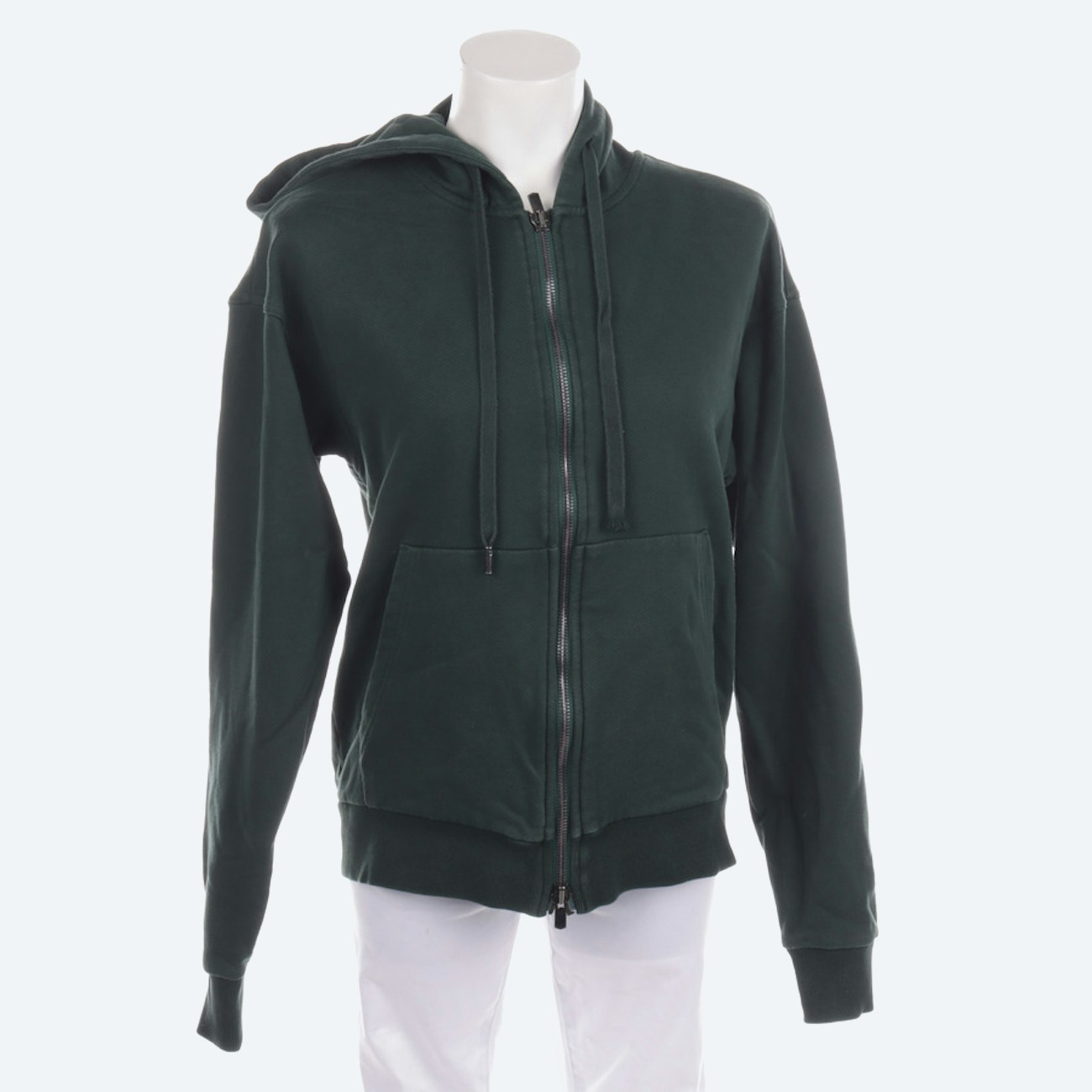 Image 1 of Sweat Jacket XS Dark Green in color Green | Vite EnVogue