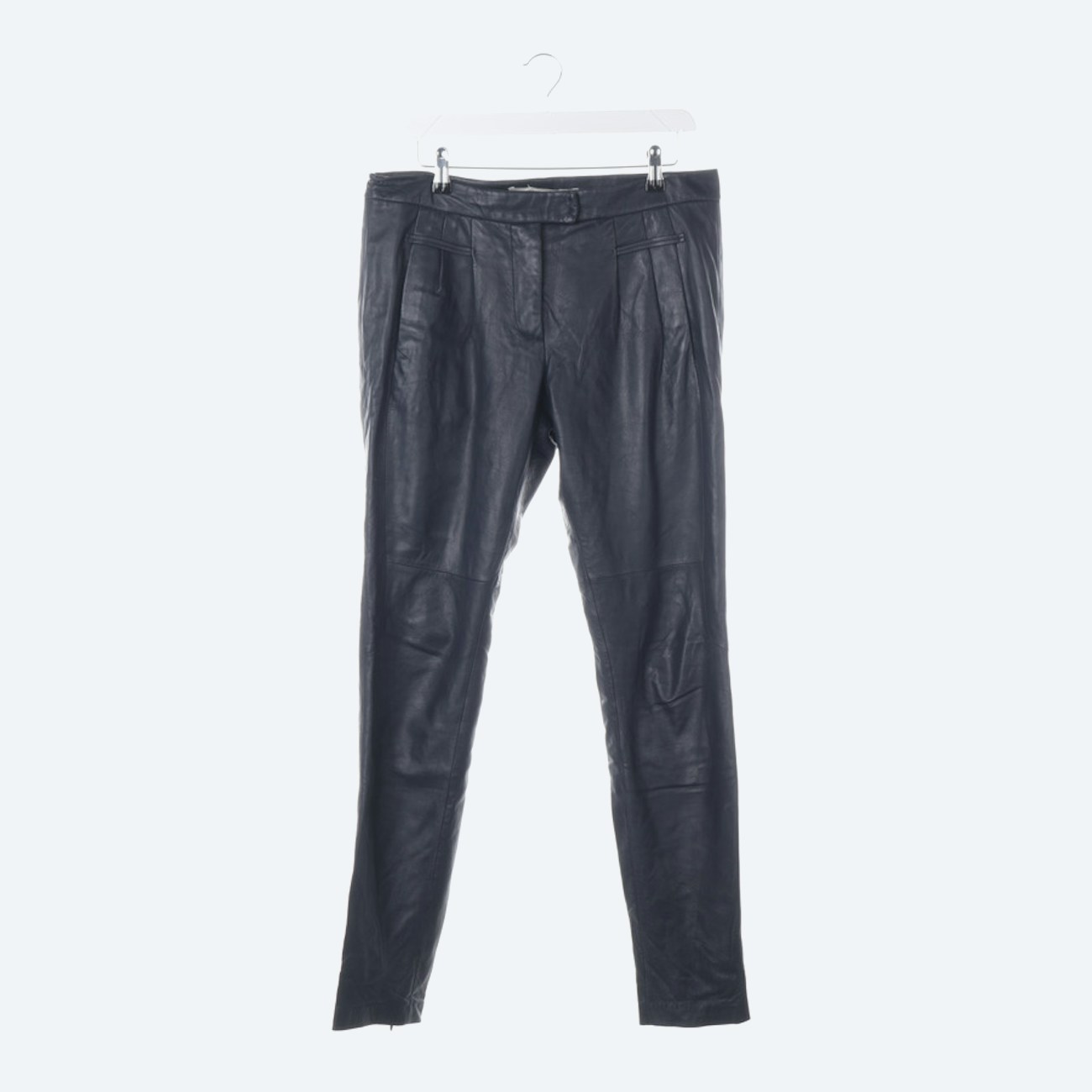 Image 1 of Leather Pants 38 Navy in color Blue | Vite EnVogue