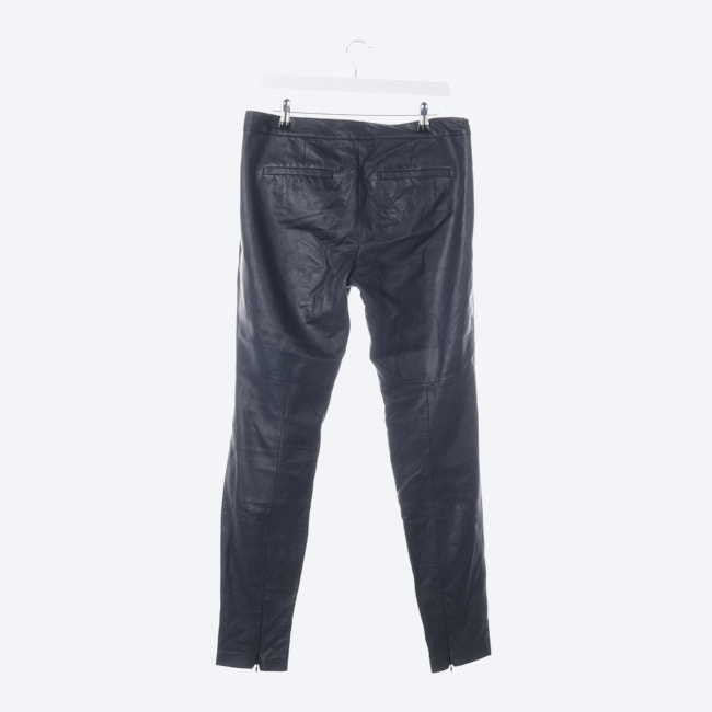 Image 2 of Leather Pants 38 Navy in color Blue | Vite EnVogue