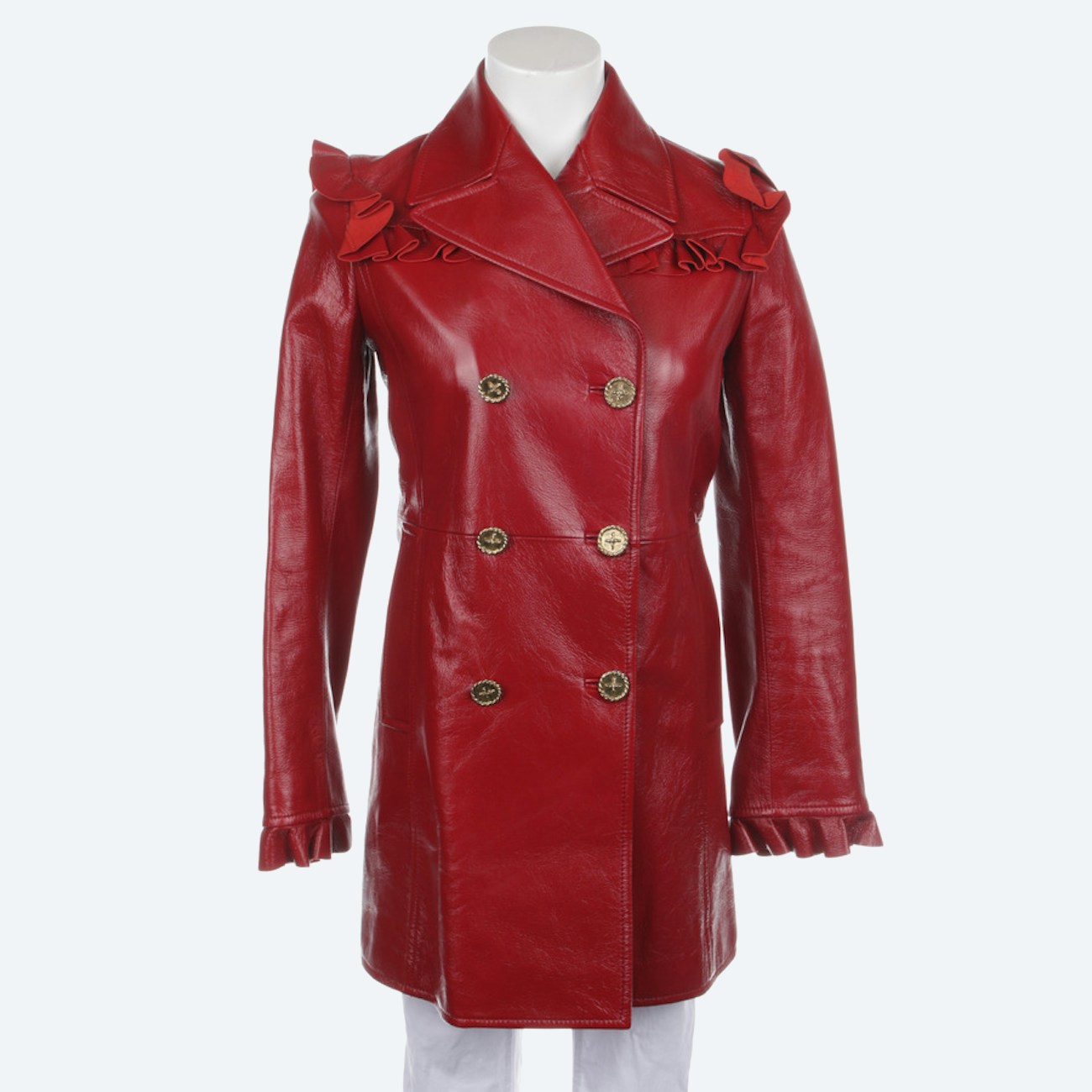 Image 1 of LeatherJacket 34 Red in color Red | Vite EnVogue