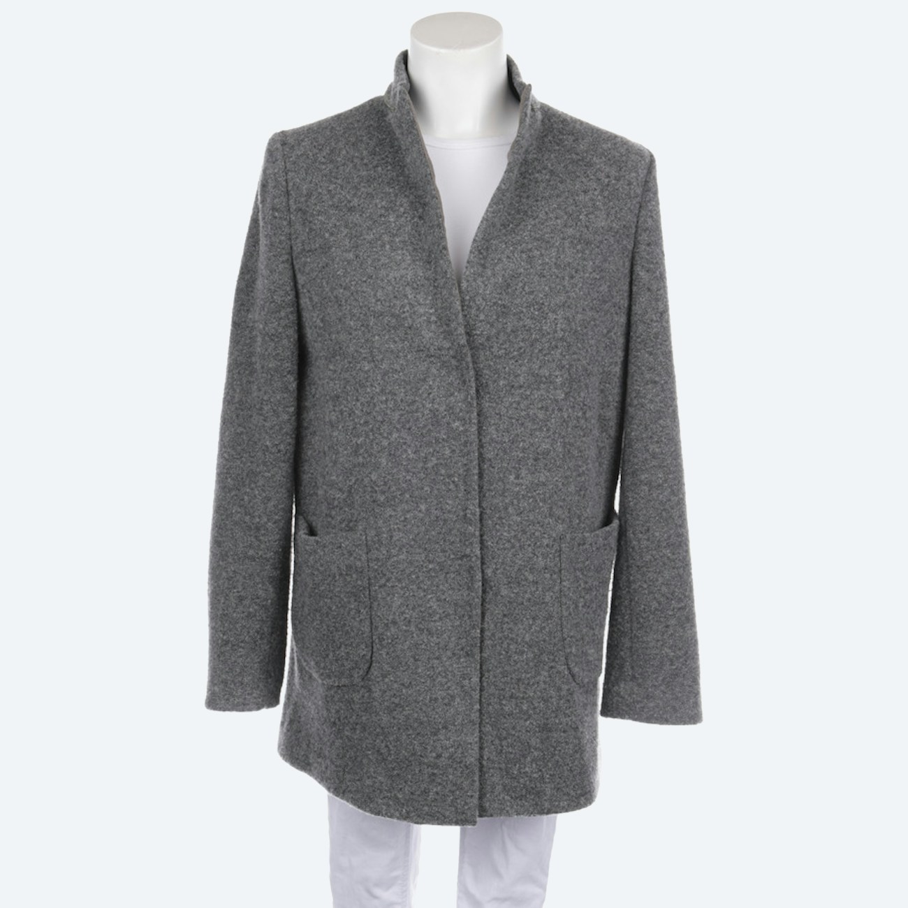 Image 1 of Between-seasons Coat 42 Gray in color Gray | Vite EnVogue