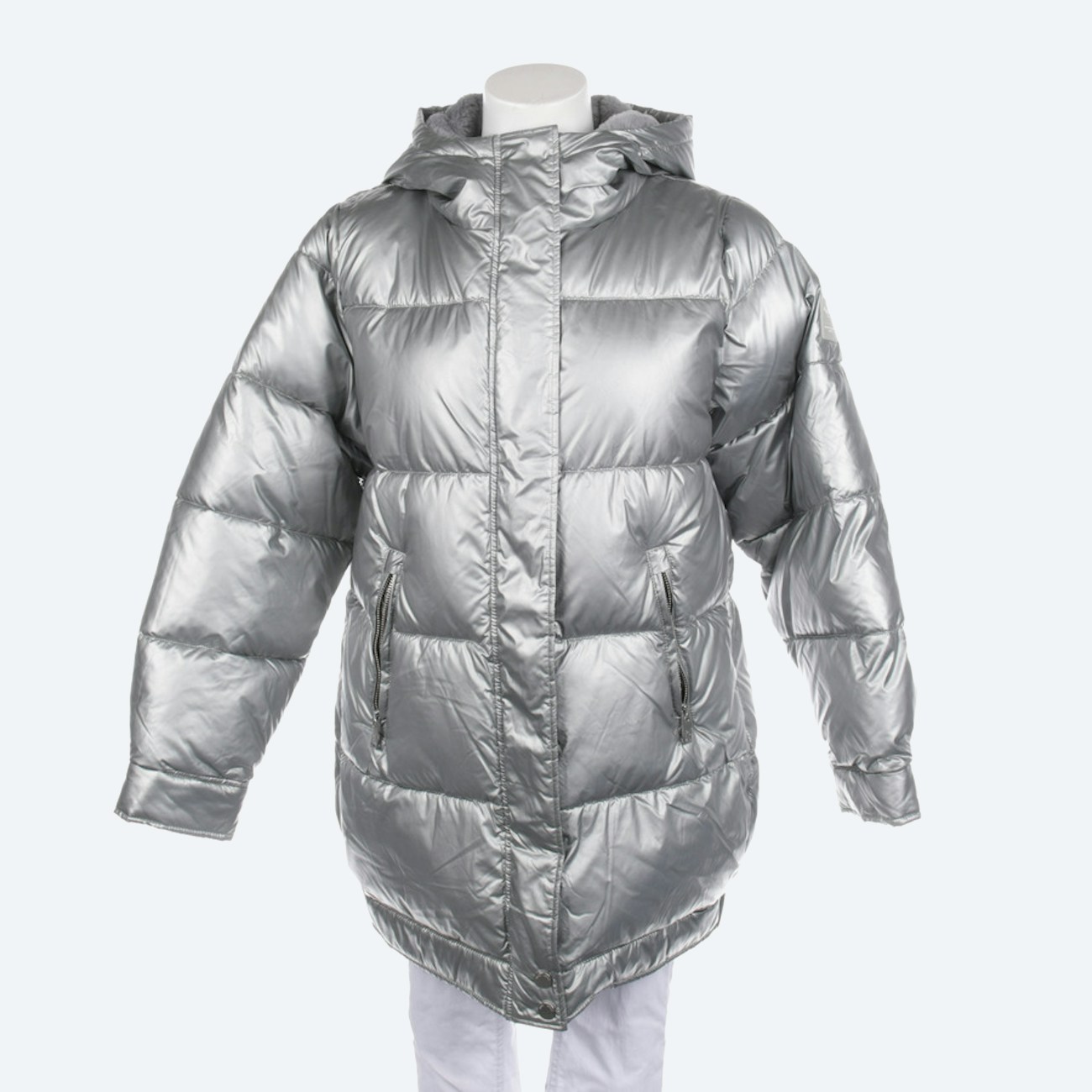 Image 1 of Winter Jacket S Silver in color Metallic | Vite EnVogue