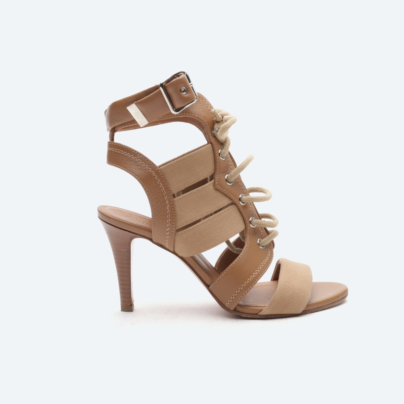 Image 1 of Heeled Sandals EUR 37.5 Camel in color Brown | Vite EnVogue