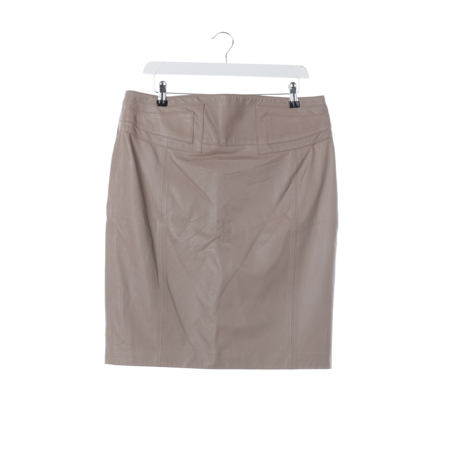 Image 1 of Leather Skirt 42 Light Brown in color Brown | Vite EnVogue