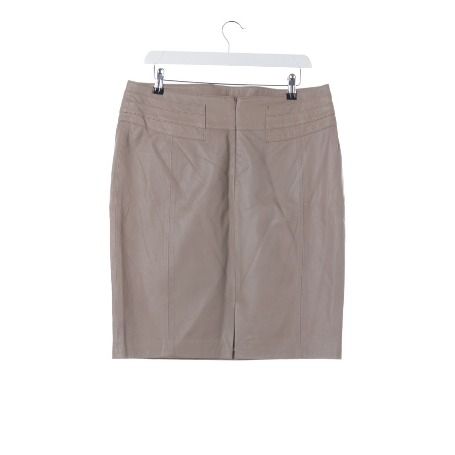 Image 2 of Leather Skirt 42 Light Brown in color Brown | Vite EnVogue