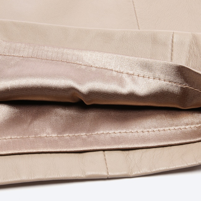 Image 3 of Leather Skirt 42 Light Brown in color Brown | Vite EnVogue