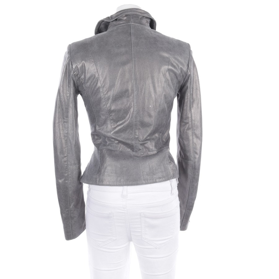 Image 2 of LeatherJacket 34 Gray in color Gray | Vite EnVogue