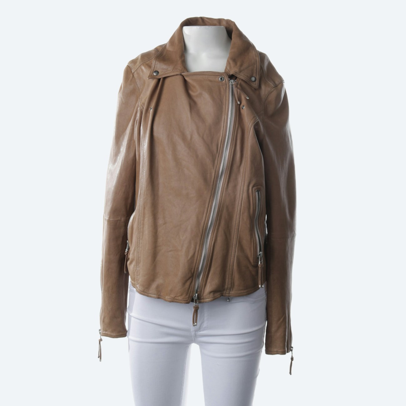 Image 1 of LeatherJacket XL Brown in color Brown | Vite EnVogue