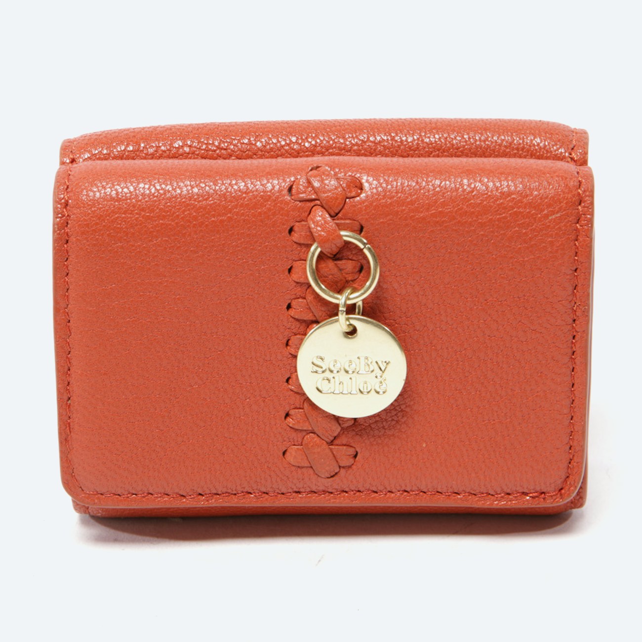 Image 1 of Small Wallet Dark Orange in color Orange | Vite EnVogue