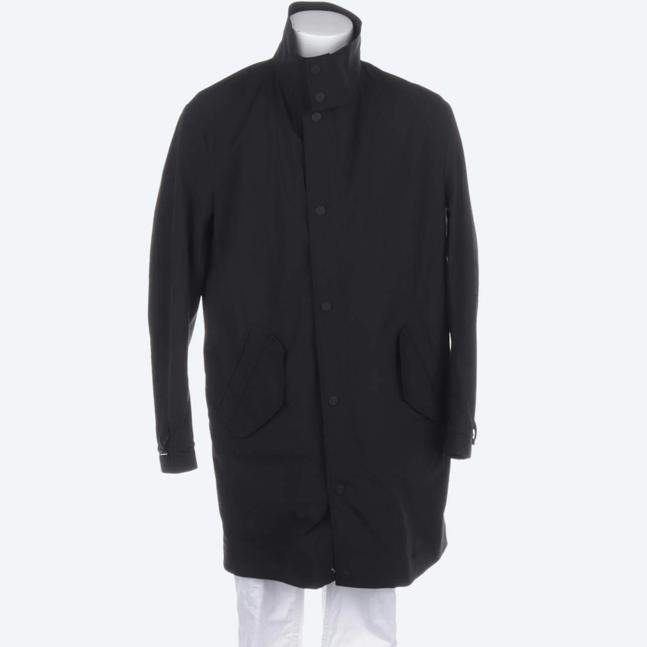 Image 1 of Summer Coat 46 Black in color Black | Vite EnVogue