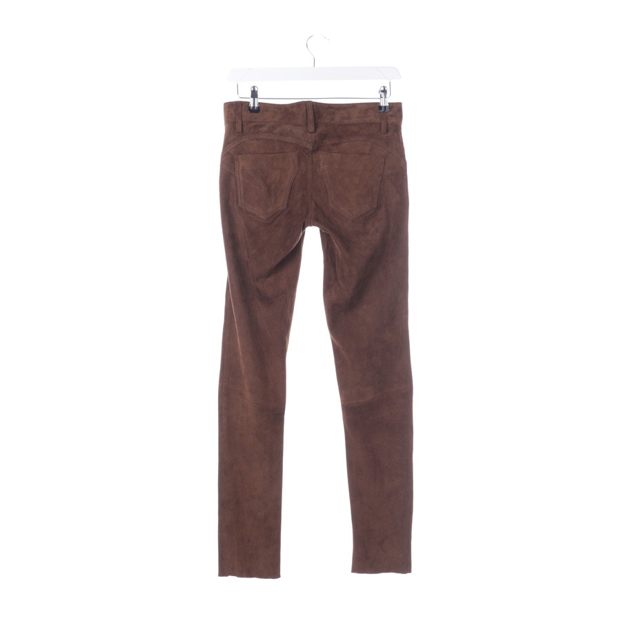 Image 2 of Leather Pants 36 Brown in color Brown | Vite EnVogue
