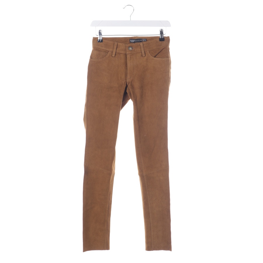 Image 1 of Leather Pants 32 Camel in color Brown | Vite EnVogue