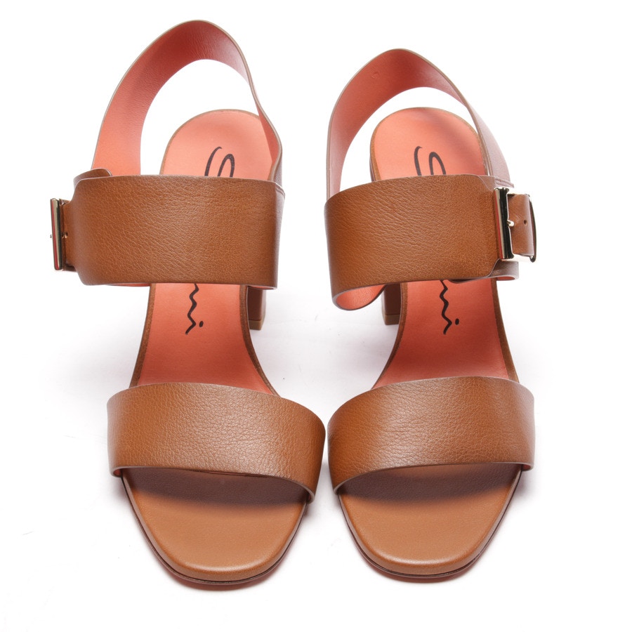 Image 2 of Heeled Sandals EUR 39.5 Chocolate in color Brown | Vite EnVogue